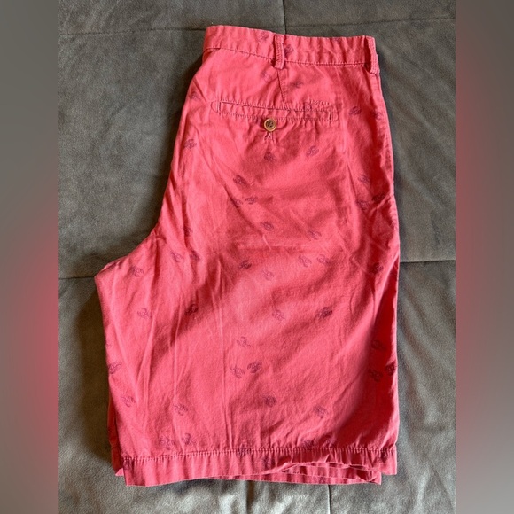 IZOD Salt Water Pink Flat Front Shorts Casual Summer Style Size 34 - Picture 4 of 4